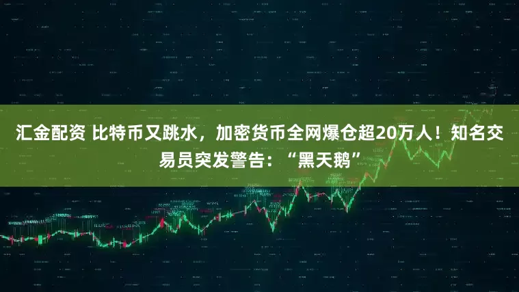 汇金配资 比特币又跳水，加密货币全网爆仓超20万人！知名交易员突发警告：“黑天鹅”