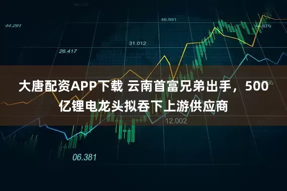 大唐配资APP下载 云南首富兄弟出手，500亿锂电龙头拟吞下上游供应商