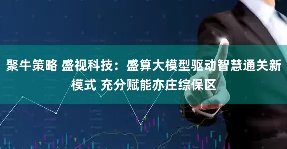 聚牛策略 盛视科技：盛算大模型驱动智慧通关新模式 充分赋能亦庄综保区
